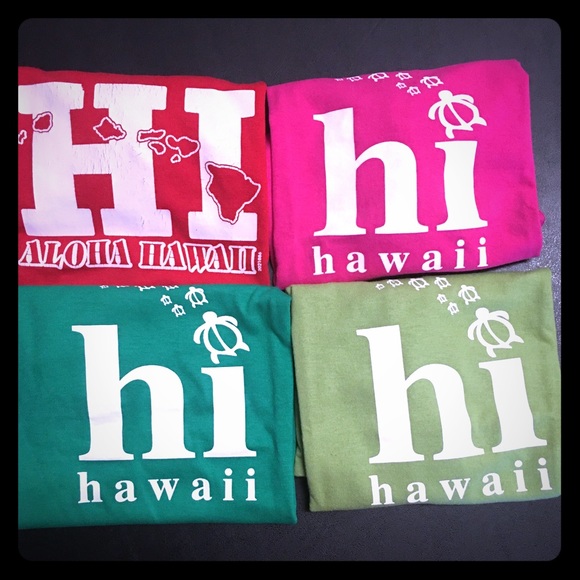 Hawaii shirts for kids (4) Sz S-M - Picture 1 of 4